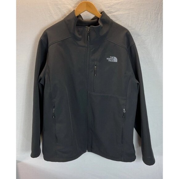 THE NORTH FACE WINDWALL XL Men's Full Zip Soft Shell Fleece Lined Jacket Black - Picture 1 of 10